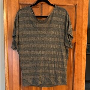 Michael Stars Striped Short Sleeve Top - O/S